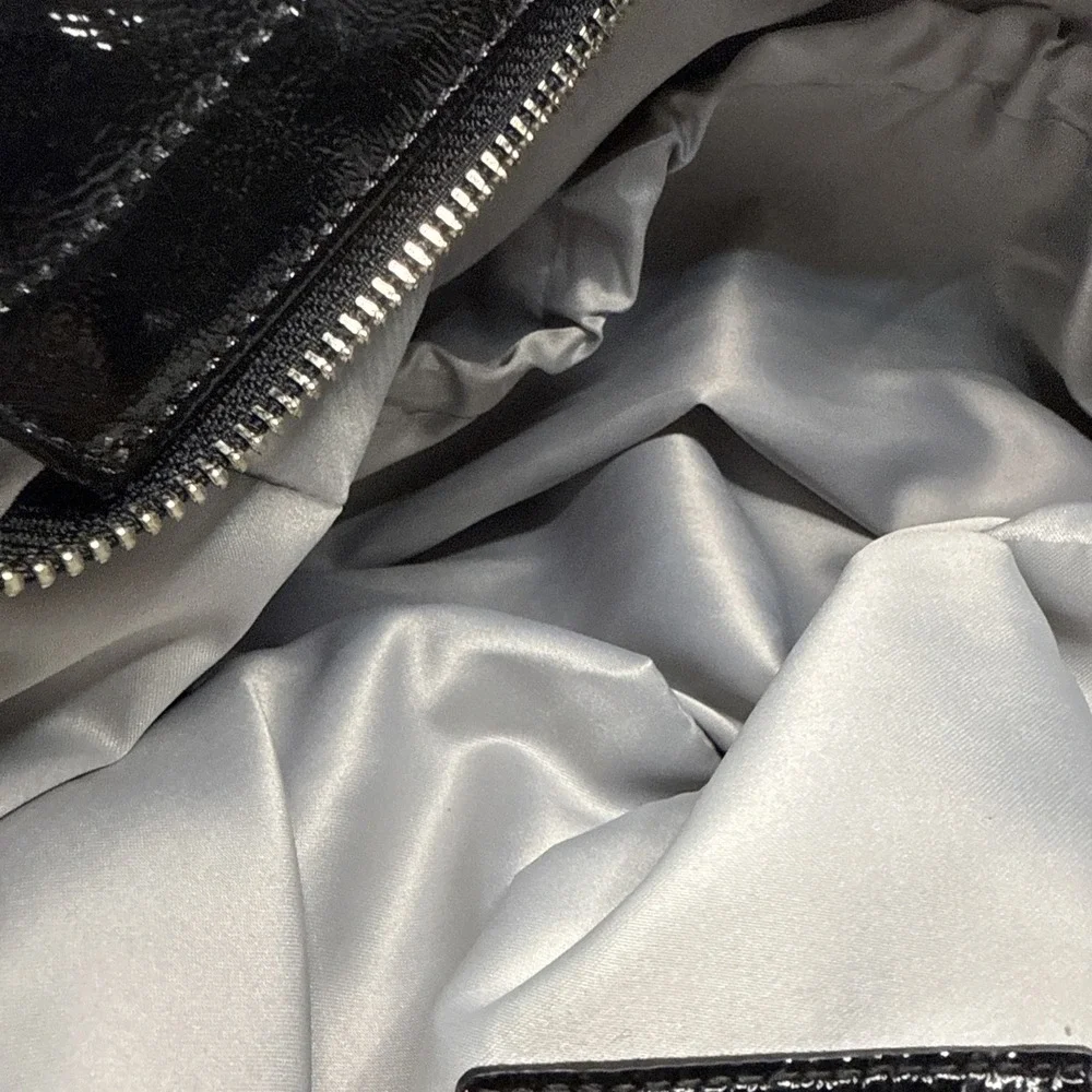 Coach Alex Signature Black Patent Leather Baby Travel Tote Bag‎